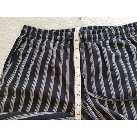 Kut From the Kloth Black Striped Beach Pants Drawstring Lightweight Casual Sz XS - Picture 6 of 13
